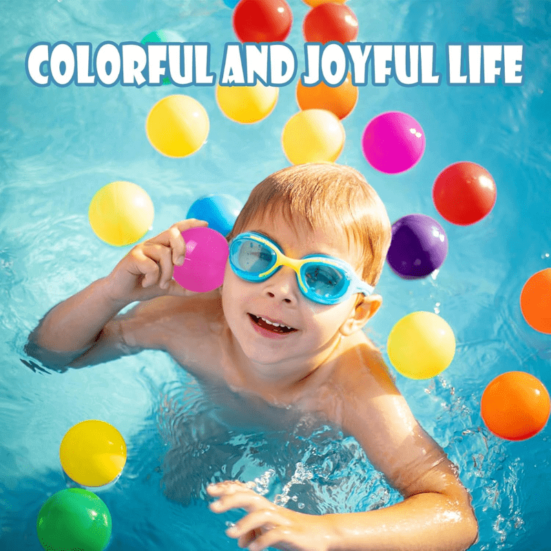 100 soft and colorful 5.5cm ocean balls, ideal for ball pits and play areas, providing safe and fun play for kids.